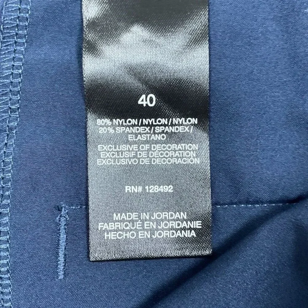 Greg Norman Mens Navy Golf Shorts Size 40 Nylon Spandex Blend a0971